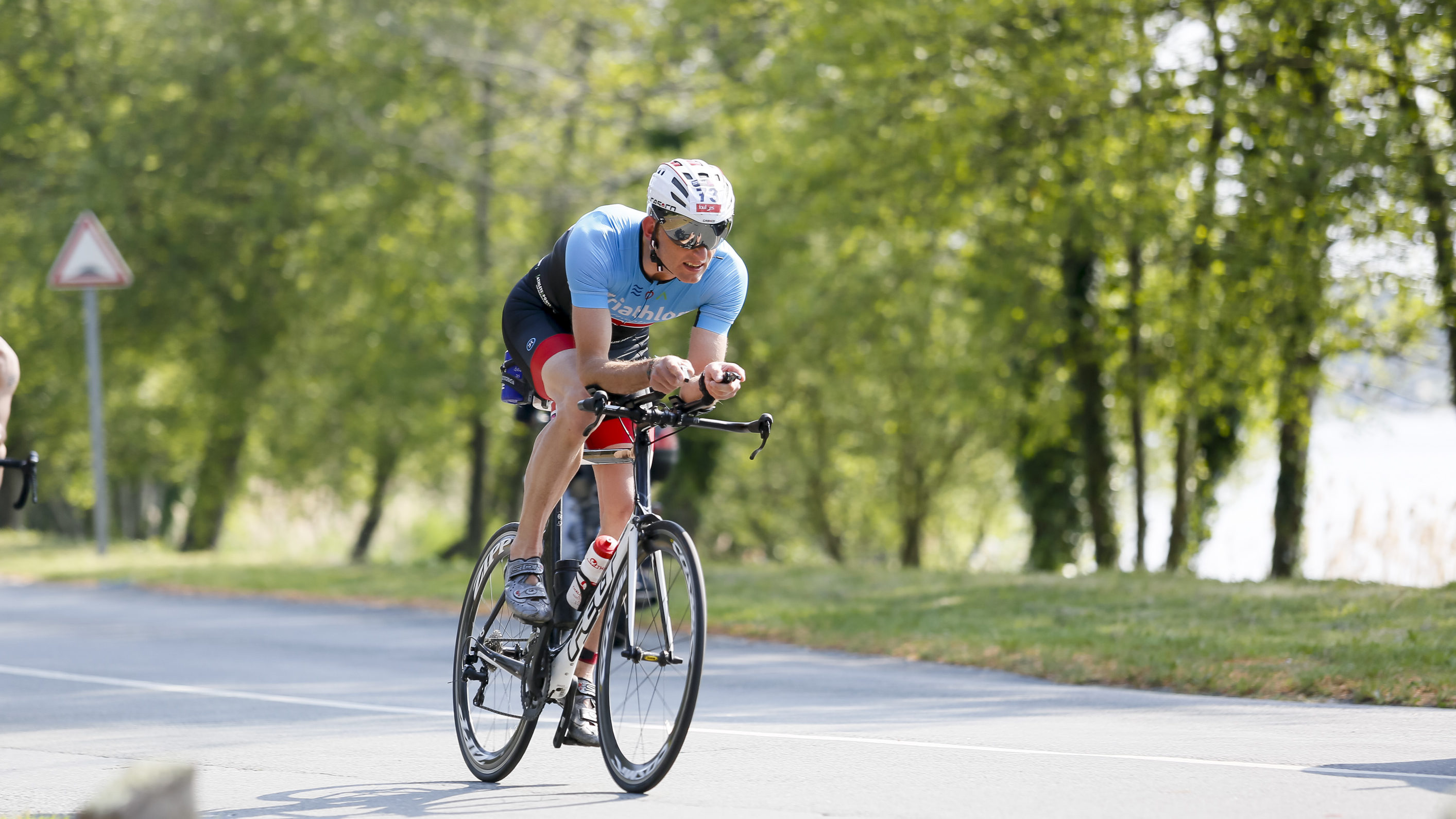 Fietsonderdeel bij de triathlon van Lacanau