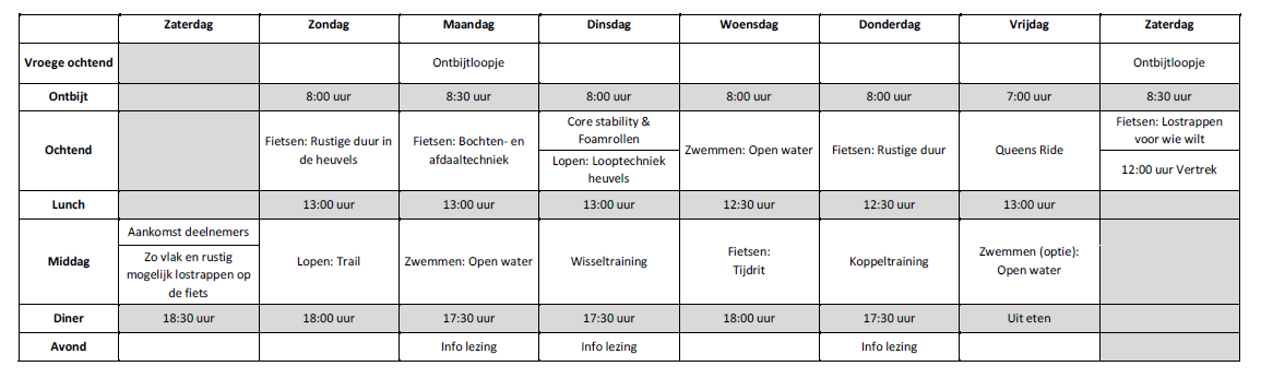 Maar Ook Een Aangepast Programma Is Mogelijk